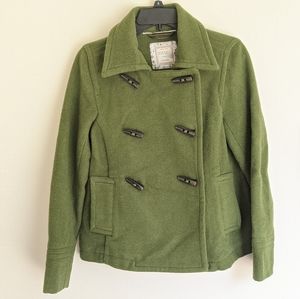 Old Navy Size Small Green Pea Coat